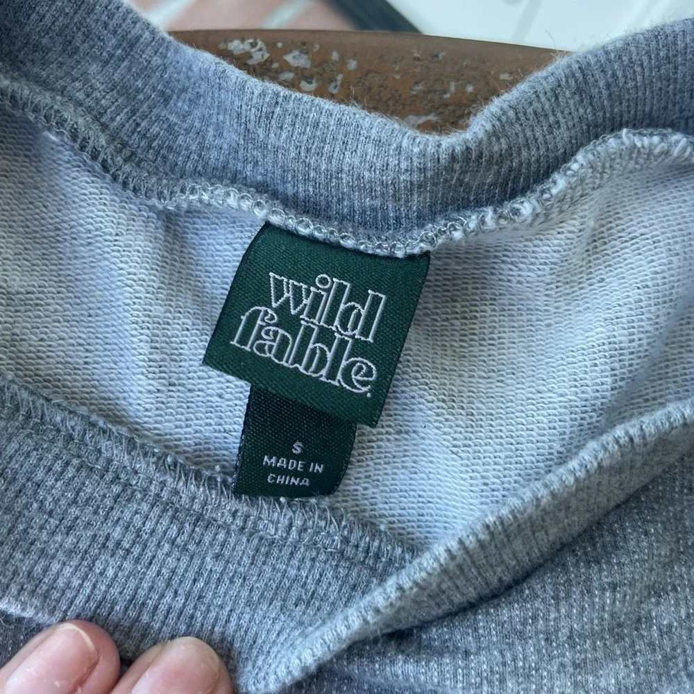 Mini grey sweat dress sz s